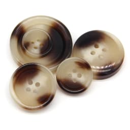 15/25/30mm Resin Imitation Horn Black Large Buttons For Clothing Sweater Suit Coat Vintage Decorations DIY Accessories Wholesale