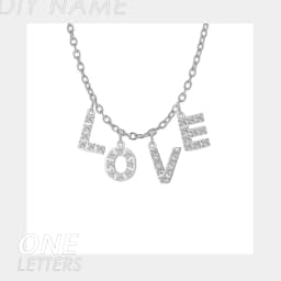 EMANCO Customized Name Necklace Personalized Zircon Letter Stainless Steel Choker Necklace Pendant Nameplate Gift Dropshipping