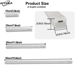 AITHEA USB Rechargeable Motion Sensor LED Bar Light Induction Night Light Portable Long Strip Cabinet Lamp for Kitchen Bedside