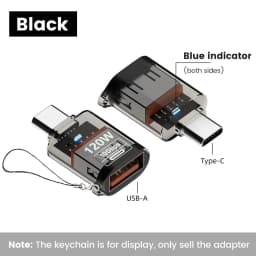 120W Type C To USB 3.2 OTG Adapter USB Female To Type C Male Fast Charging Converter For iphone 15 16 Xiaomi Tablet USB C OTG