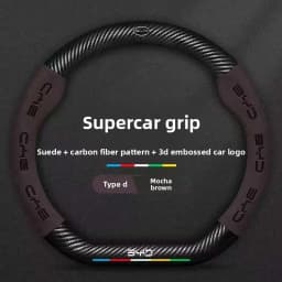 For BYD Tang, Song, Yuan, Ming, Qin PLUS, Han EV, Yuan Pro, Frigate 07, Dolphin, car, suede steering wheel cover