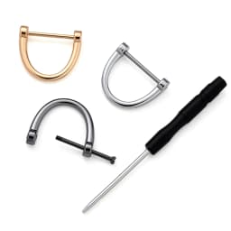 20Pcs Detachable D-Buckle Metal Opening D Ring Buckle Carabiner Clasp For Leather Craft Belt Strap Handle Shoulder Bag