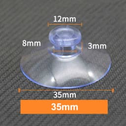 PVC Round Glass Table Top Soft Anti Slip Pads Non Adhesive Bumpers Pad Plastic Suction Pad For Table Glass Top