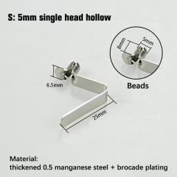 10Pc Snap Locking Kayak Paddle Spring Clip Tent Pole Single Button Awning Rowing 5-5.5mm