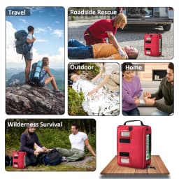 Large Multi-functional Outdoor IFAK Survival Equipment First Aid Kit Emergency Survival Kit Trauma Bag for Work Travel Hiking