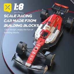 KAVOWORLD 1:8 Large Scale DIY Racing Car Building Bricks Model Static Assembly Car Model for Boys Teens Birthday Christmas Gifts