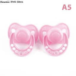 2pcs Lovely Doll Pacifier For New Reborn Baby Dolls Kids Toy Doll Play House Supplies Dummy Nipples Diaper Pants Wear