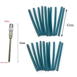 20pcs with 1 mandrel Rubber Points Polisher Pillar Wheels with  Mandrel Jewelry Polishing Grinding Tool