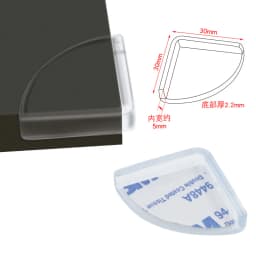 8pcs Child Baby Safety Silicone Protector Table Soft Transparent Children Anti Collision Table Corner Edge Protection Cover