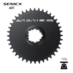 SENICX Direct Mount Chainring 40T 42T 48T 50T 3-Bolt Solid Ring Narrow-Wide Teeth (NW) Compatible 11/12/13 Speed