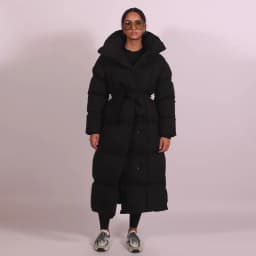 Hooded Lace up Long Jacket Woman Solid Color Zipper Long Sleeve Loose Coats Versatile Warm Minimalist Women's New Winter Jackets