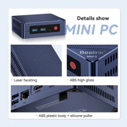 Beelink Mini S12 N95 Gamer Mini PC Windows 11 home Intel 12th Gen DDR4 8GB 12GB 256GB SSD 2.4G&5G Dual Wifi BT5.2 1000M LAN NVME