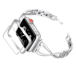 Diamond strap For apple watch band 38mm 40mm 44mm 42mm iwatch case cover Screen Protector For apple watch band 5 4 3 SE 6