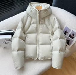 Cloud Puff Hooded Women's Parkas Fall Winter Korean Style Design Fashion Cotton Woman Parkas Padded Jacket Coat Black Whithe