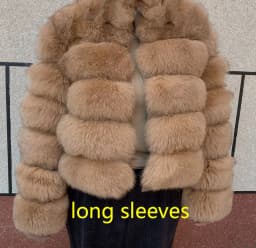 New Real Fox Fur Coat Women's Winter Warm 100% Natural Fur Jacket Short Raccoon Fur Coat Women's High Quality Hot Sale