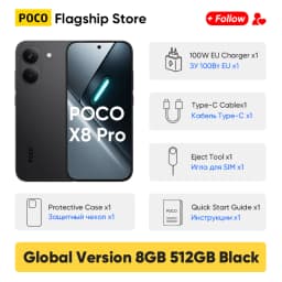 Newest Arrivals POCO X8 Pro Global Version 5G Smartphone Dimensity 8500-Ultra 6.59" AMOLED Display 50MP 6500mAh 100W HyperCharge