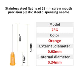 14G-30G 38mm Dispensing Needle Syringe Needle 1.5 Inch Dispensing Needle Used to Fill Liquids, Glue and Syringes
