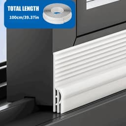 1M Self Adhesive Weather Stripping Seal Strip for Sliding Windows Door Windproof Soundproof Dustproof Insect Proof Easy Install