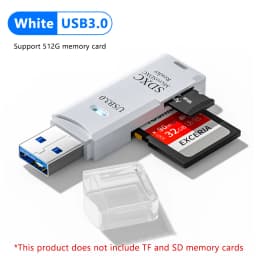 NNBILI 2 in 1 USB 3.0/USB2.0 Card ReaderMicro TF SD Card Reader USB Adapter High Speed TF Memory Card for PC Laptop Accessories