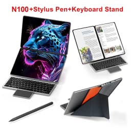 Topton 2 Screen Laptop Intel i3 1215U N100 Dual 10.95inch IPS Touch Screen Windows 11 Office Computer Tablet PC Notebook WiFi6