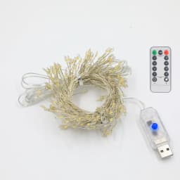 Fairy Firecracker String Lights with Remote Control LED 8 Modes Decorative LED Lighting for Xmas Halloween Thanksgiving