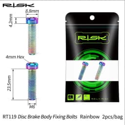 RISK Ultralight Bicycle Oil Disc Screw Titanium Alloy Retainer Pin Bleed Nipple Compression Nut XT Bike Accessories