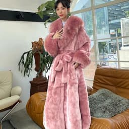Women's Parker Winter Fur Warm Large Size Solid Color Fur & Faux Fur Women New Casual Long Sleeve Temperament Women Fur Coat Y72