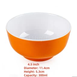 4.5 5 inch 2 10 pcs set Break resistant Melamine Bowl Thickened Flower Rice Soup Snack Bowl Plastic Food Tableware Chinese Bowls