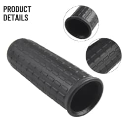 2pcs Wheelbarrow Rubber Handles Round Tubes Replacement Handles Anti Slip Rubber Sleeve ﻿Black Cart Grips Handlebar