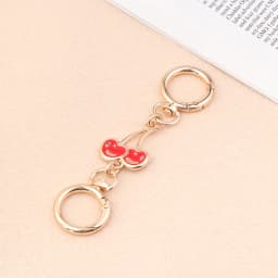 〔CC88〕1Piece Heart Buckle Cherry Bag Chain DIY Bag Strap Extension Replacement ,Women's Bag Decoration