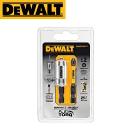 DEWALT PH2 HSS Bit Impact Yellow Silver Magnet Rng Sleeve Hexagonal Extension Rod Carpentry Screwdriver Power Tool Accessories