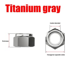 M2 M2.5 M3 M4 M5 M6 M8 Aluminum Hex Nylon Lock Nut Anodized Multi-color Colourful Aluminum Alloy Insert Locking Nuts 5pcs-10pcs