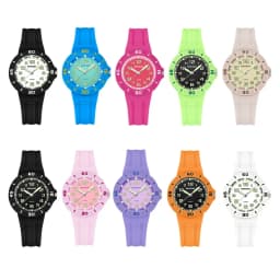 SANDA Popular Children Student Quartz Watch Fashion Simple Waterproof Silicone Strap Kids Wristwatch