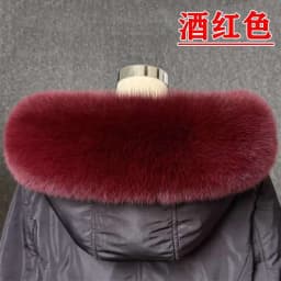 Real Fox Fur Collar Women Universal Hat Strip Down Jacket Fur Collar Winter Warm Fur Scarf Shawl Luxury Neck Warmer Fur Scarf