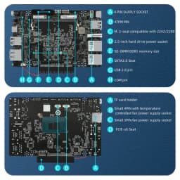 SZBOX Mini PC Intel N305 N200 DDR5 2×10G SFP+ 2×2.5G LAN PCIe X8 2×SATA Mini Server Firewall Router Proxmox PfSense OPNsense NAS