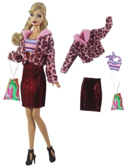 1 Set Doll Clothes 1:6 Scale Dress Outfit for 11.5 Inch 30cm Doll Many Style for Choice Gifts for Girls Doll Accessories #5