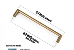 Goo-Ki Champagne Bronze Cabinet Pulls Black Cabinet Handles for Dresser,Wardrobe&Cupboard,Zinc Alloy Kitchen Cabinet Handles
