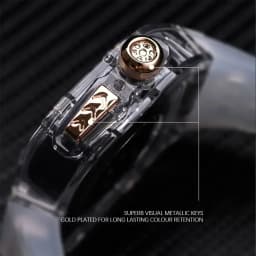 Luxury Glacier Modification Kit for IWatch Series 8 7 6 5 4 SE 45MM 44MM Transparent Case for Apple Watch Ultra 49mm Mod Band