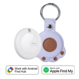 Dual System MiLi MiTag Smart Location Tag Bluetooth GPS Tracker Locator Keys Finder Works With Apple Find My & Google Find Hub