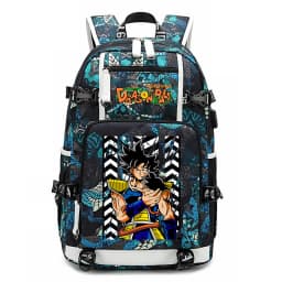 Dragon Ball Z Printed Student Backpack Large Capacity Casual Daypack for Kids Teenagers School Travel