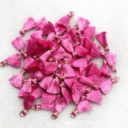 100/50Pcs 20mm Mini Metal Hanging Ring Tassel Trim Pendant DIY Craft Jewelry Handmade Earrings Decor Materials Fringe Trim