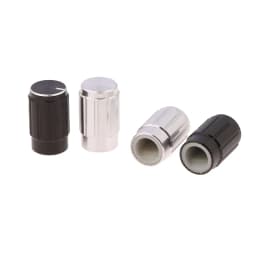 1PCS 10*16MM Aluminum Alloy Black Silver Audio Intercom Knob D Axis Flower Shaft Potentiometer Encoder Cap Hole