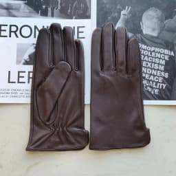 New sheepskin gloves men's leather unlined thin summer can touch screen outdoor sports driving riding gloves spring and autumn