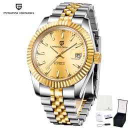 PAGANI DESIGN Men Mechanical Watch Luxury Automatic Watch Sport Stainless Steel 100M Waterproof Watch for Men