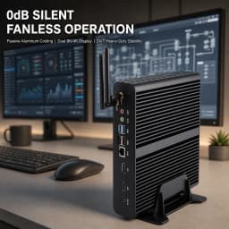 Partaker 12th Gen Alder Lake Fanless Mini PC Intel Core I7 1255U 1260P 1165G7 10510U HD DP Win 11 Gaming Desktop Computer