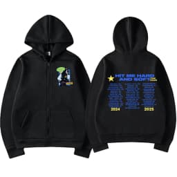 Hit Me Hard and Soft DID I BERAK YOUR HEART? Zipper Hoodies Men Women Clothing Pullovers Fashion Hip Hop Zip Up Sweatshirt Coats