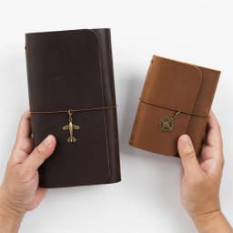 A5 Three Fold Journal Real Leather Notebook Refillable Vintage Style Diary Traveler Note Books Back to School Gift