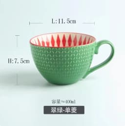 European Style Ceramic Coffee Cups Milk Tea Breakfast Mug Cappuccino Flower Cups Latte Kitchen Tableware High-grade