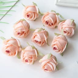 Cheap Rose Head Silk Artificial Flowers For Home Wedding Arch Craft Supplies Decoration DIY Christmas Wreath Accessory Scrapbook