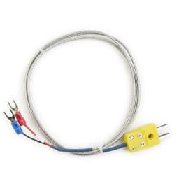 1 Set Universal K-Type Thermocouple Block Ceramic Kiln Probe 2372/1300 Degree F/C 11G High Temperature Controller Tools